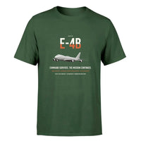 Thumbnail for E-4B Nightwatch design on dark green double-side t-shirt, single-side print