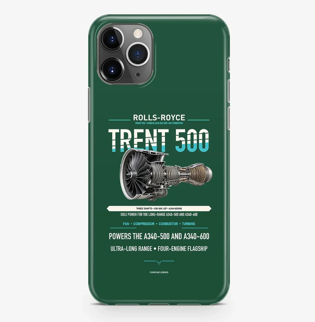 TRENT 500 Case ProMax design on dark green iphone case promax