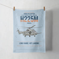 Thumbnail for Airbus Helicopters H225M Caracal design on light blue towel