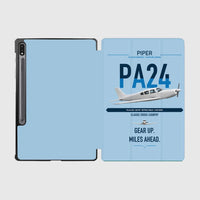 Thumbnail for Piper PA-24-250 Comanche 250 design on light blue samsung tablet tablet case