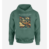 Thumbnail for VINTAGE G4014 - The Propeller Shop - Premium Hoodie design on green premium