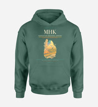 Thumbnail for Manhattan Regional Airport (MHK) design on green hoodie single-side print