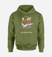 Thumbnail for A-4E Skyhawk design on green army double-side hoodie
