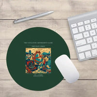 Thumbnail for VINTAGE G4435 - The Navigator's Retirement Globe - Designed Mouse Pads design on darkgreen round