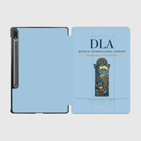 Thumbnail for Douala International Airport (DLA) design on light blue samsung tablet tablet case