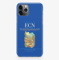 Thumbnail for Nicosia Airport (ECN) design on blue iPhone 16 Pro MagSafe case