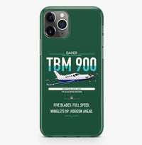 Thumbnail for Daher TBM 900 design on dark green magsafe iphone case, for iPhone Pro Max