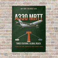 Thumbnail for Airbus A330 MRTT vertical canvas print - no frame - dark green background