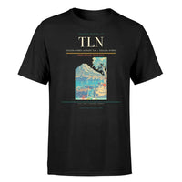Thumbnail for Toulon-Hyères Airport (TLN) T-Shirt single-side front print in Black | toulon-hyères-airport-tln-double-side-t-shirt