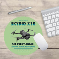 Thumbnail for Skydio X10 design on light green round mouse pad