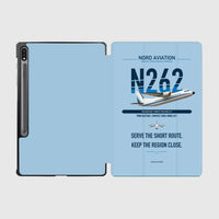 Thumbnail for Nord 262A design on light blue samsung tablet tablet case