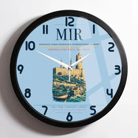 Thumbnail for Monastir Habib Bourguiba International Airport (MIR) design on light blue framed wall clock