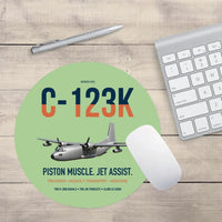 Thumbnail for C-123K Provider design on light green round mouse pad