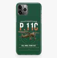 Thumbnail for PZL P.11c design on dark green magsafe iphone case, for iPhone Pro Max