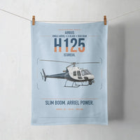 Thumbnail for Airbus H125 design on light blue towel