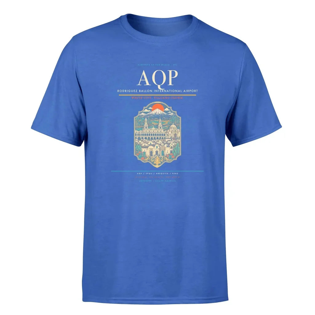 Arequipa Airport (AQP) Premium T-Shirt Blue