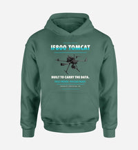 Thumbnail for Inspired Flight IF800 Tomcat design on green hoodie single side