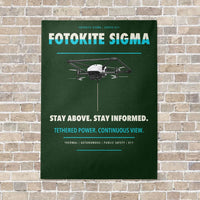 Thumbnail for Fotokite Sigma vertical canvas print - no frame - dark green background
