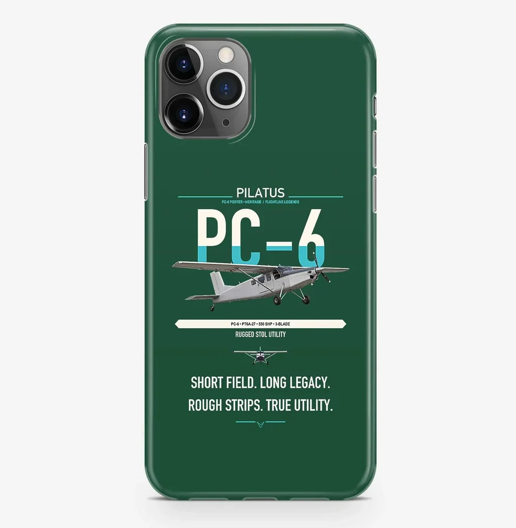 Pilatus PC-6 Porter design on dark green magsafe iphone case, for iPhone Pro Max