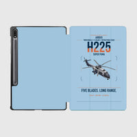 Thumbnail for Airbus H225 design on light blue samsung tablet tablet case