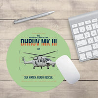 Thumbnail for HAL ALH Dhruv Mk III design on light green round mouse pad