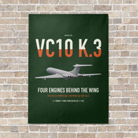 Thumbnail for Vickers VC10 K.3 vertical canvas print - no frame - dark green background