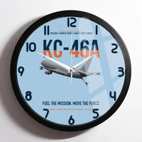 Thumbnail for KC-46A PEGASUS design on light blue framed wall clock