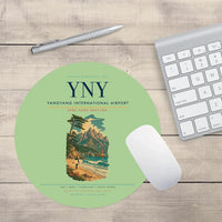 Thumbnail for Yangyang International Airport (YNY) design on light green round mouse pad