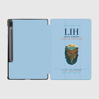 Thumbnail for Līhuʻe Airport (LIH) design on light blue samsung tablet tablet case