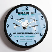 Thumbnail for Parrot ANAFI Ai design on light blue framed wall clock