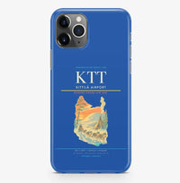 Thumbnail for Kittilä Airport (KTT) design on blue iPhone 16 Pro MagSafe case