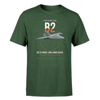 Thumbnail for Avro Vulcan B2 design on dark green t-shirt, single-side print