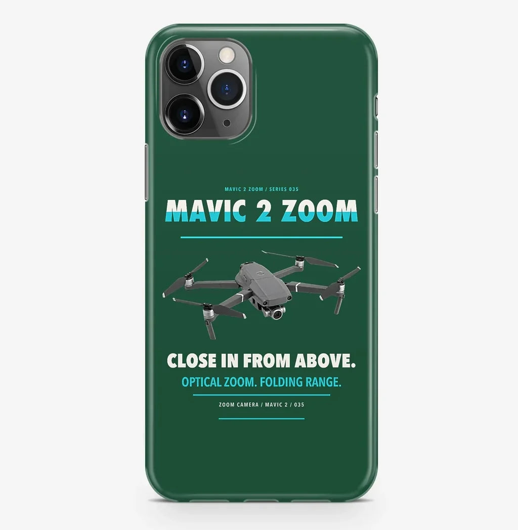 DJI Mavic 2 Zoom Case ProMax design on dark green iphone case promax