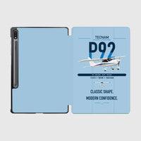 Thumbnail for Tecnam P92 Echo MkII design on light blue samsung tablet tablet case