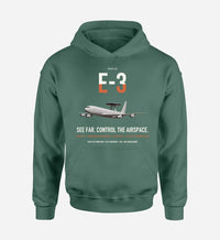 Thumbnail for E-3 Sentry AWACS design on green double-side hoodie, single-side print