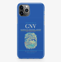 Thumbnail for Gainesville Airport (GNV) design on blue iPhone 16 Pro MagSafe case