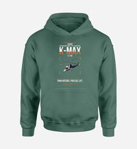 Thumbnail for Kaman K-1200 K-MAX design on green double-side hoodie, single-side print