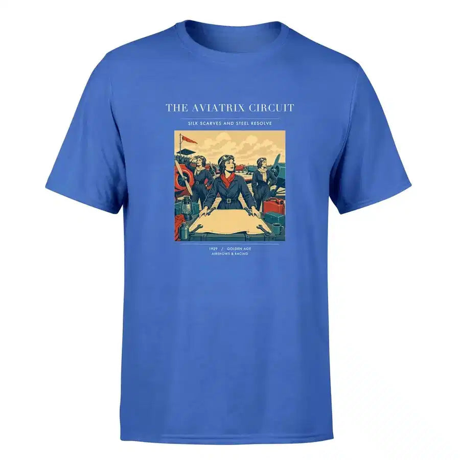 VINTAGE G4164 - The Aviatrix Circuit - Premium T-Shirt design on blue premium t shirt