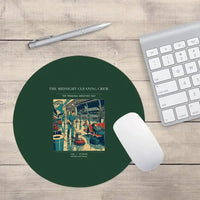 Thumbnail for VINTAGE G4378 - The Midnight Cleaning Crew - Designed Mouse Pads design on darkgreen round
