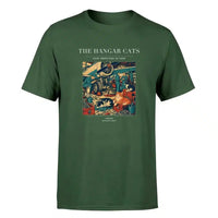 Thumbnail for VINTAGE G4137 - The Hangar Cats - Premium T-Shirt design on darkgreen premium