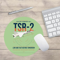Thumbnail for BAC TSR-2 design on light green round mouse pad
