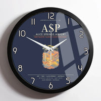 Thumbnail for Alice Springs Airport ASP Wall-Clock Framed - Navy Blue