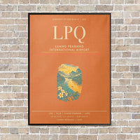 Thumbnail for Luang Prabang International Airport LPQ - Canvas Framed - Orange