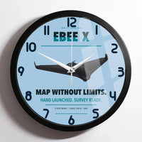 Thumbnail for AgEagle eBee X design on light blue framed wall clock