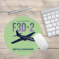 Thumbnail for F3D-2 Skyknight design on light green round mouse pad