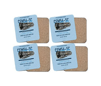Thumbnail for CFM56-5C design on light blue 4 pieces set coaster