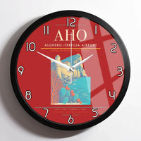 Thumbnail for AlgheroFertilia Airport AHO Wall-Clock Framed - Red