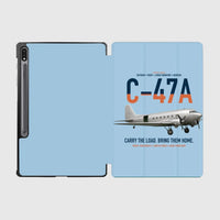 Thumbnail for C-47A Skytrain design on light blue samsung tablet tablet case