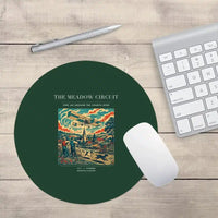 Thumbnail for VINTAGE G4325 - The Meadow Circuit - Designed Mouse Pads design on darkgreen round