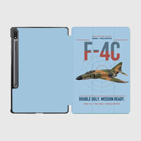 Thumbnail for F-4C Phantom II design on light blue samsung tablet tablet case